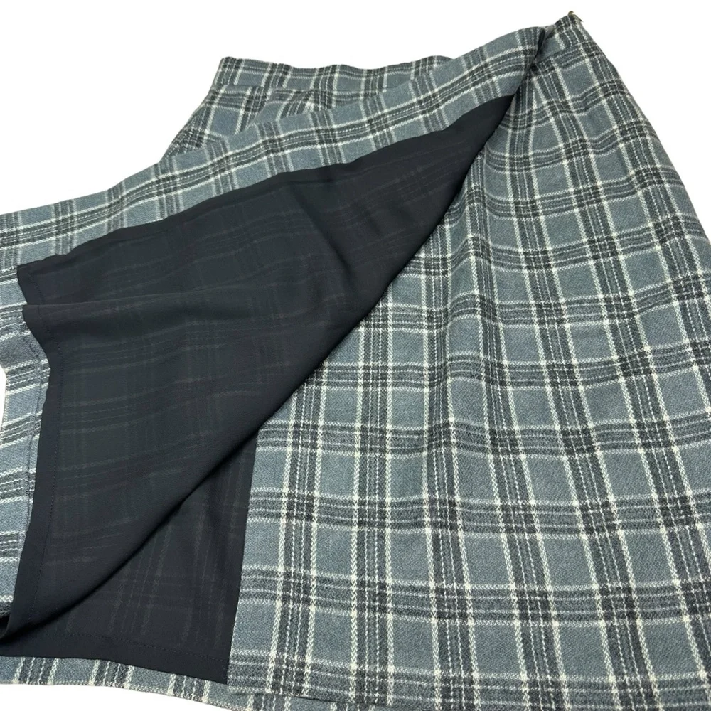 Lands End Blanket Wrap Skirt Plaid Women’s Size 14 Preppy Academia
